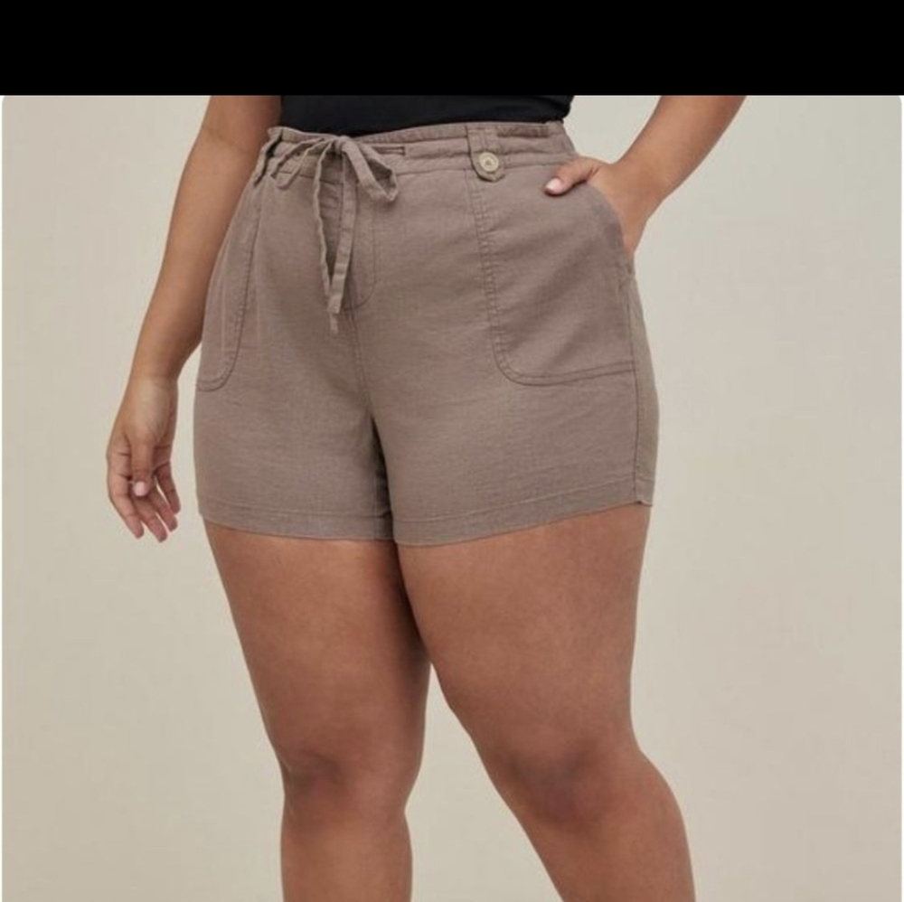 Torrid High Waist Brown Shorts